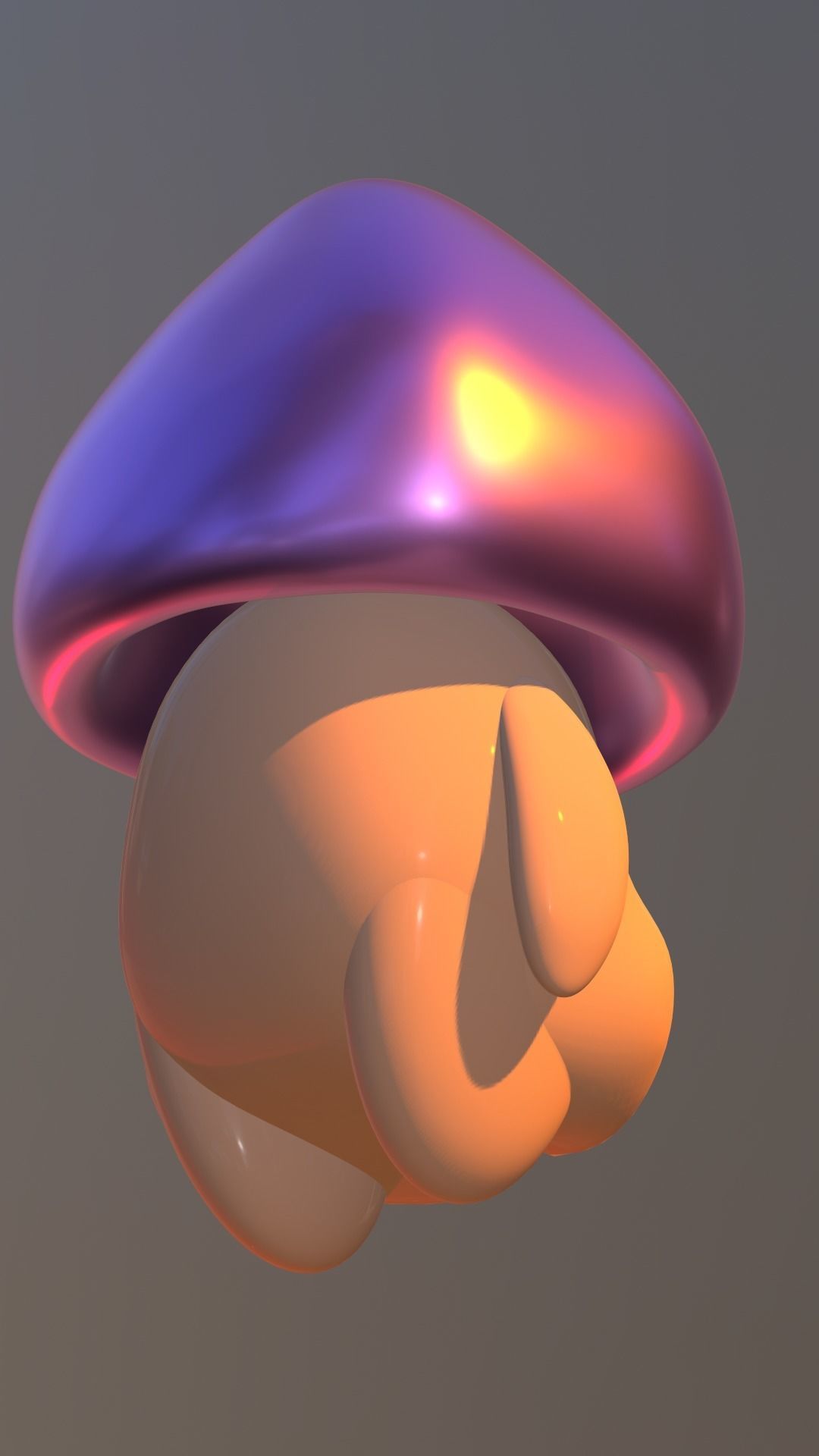 Cute mushroom booty  3D model_4