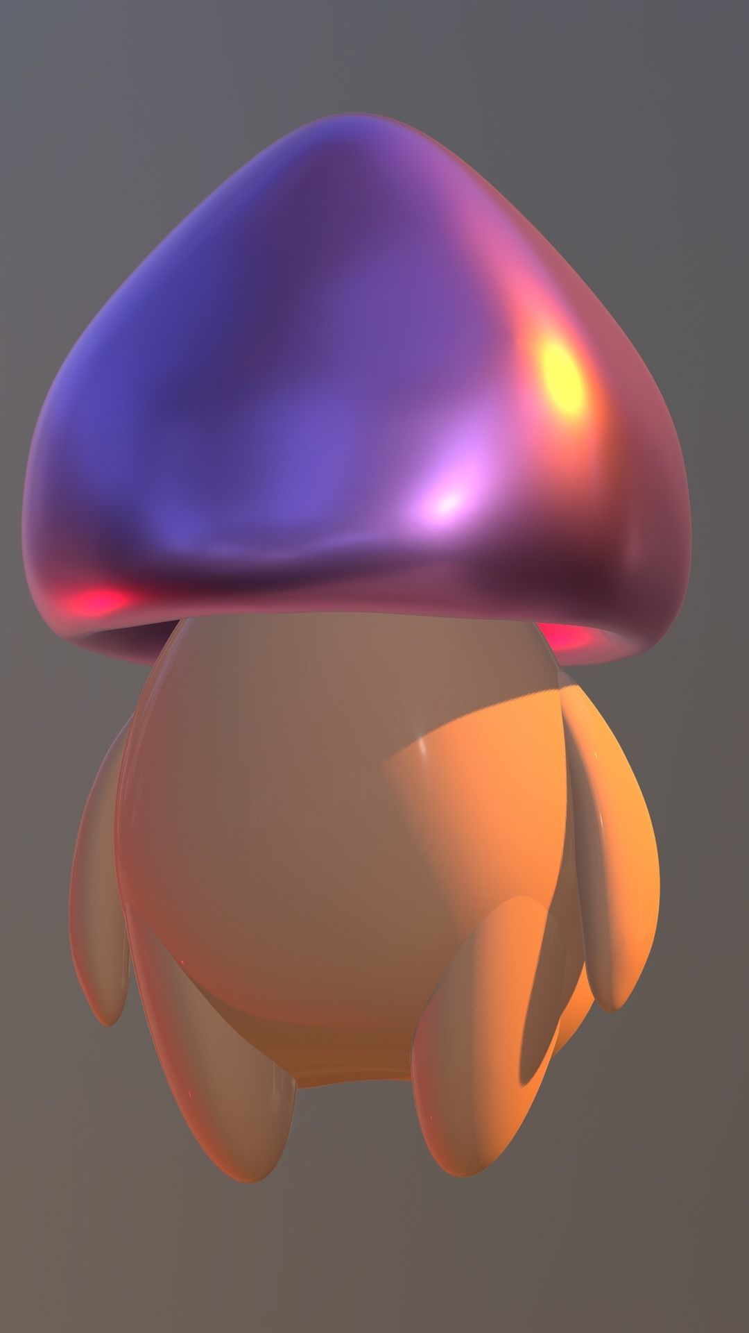 Cute mushroom booty  3D model_1