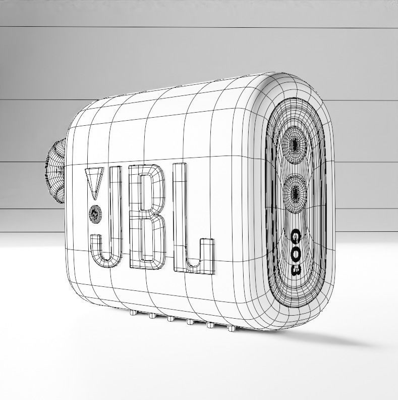 JBL GO 3 Bluetooth Speaker 3D model_16