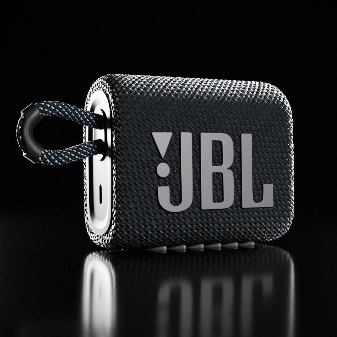 JBL GO 3 Bluetooth Speaker 3D model_1