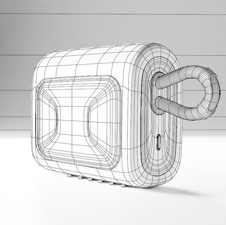JBL GO 3 Bluetooth Speaker 3D model_13