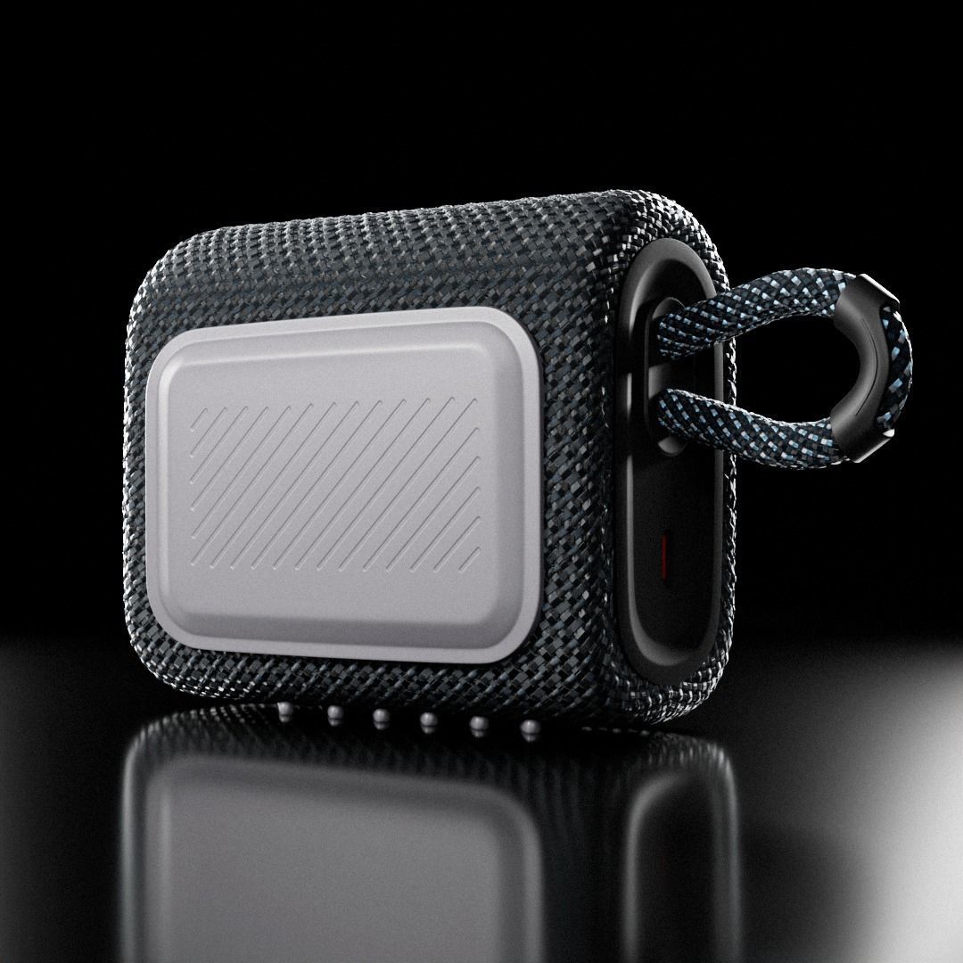 JBL GO 3 Bluetooth Speaker 3D model_2
