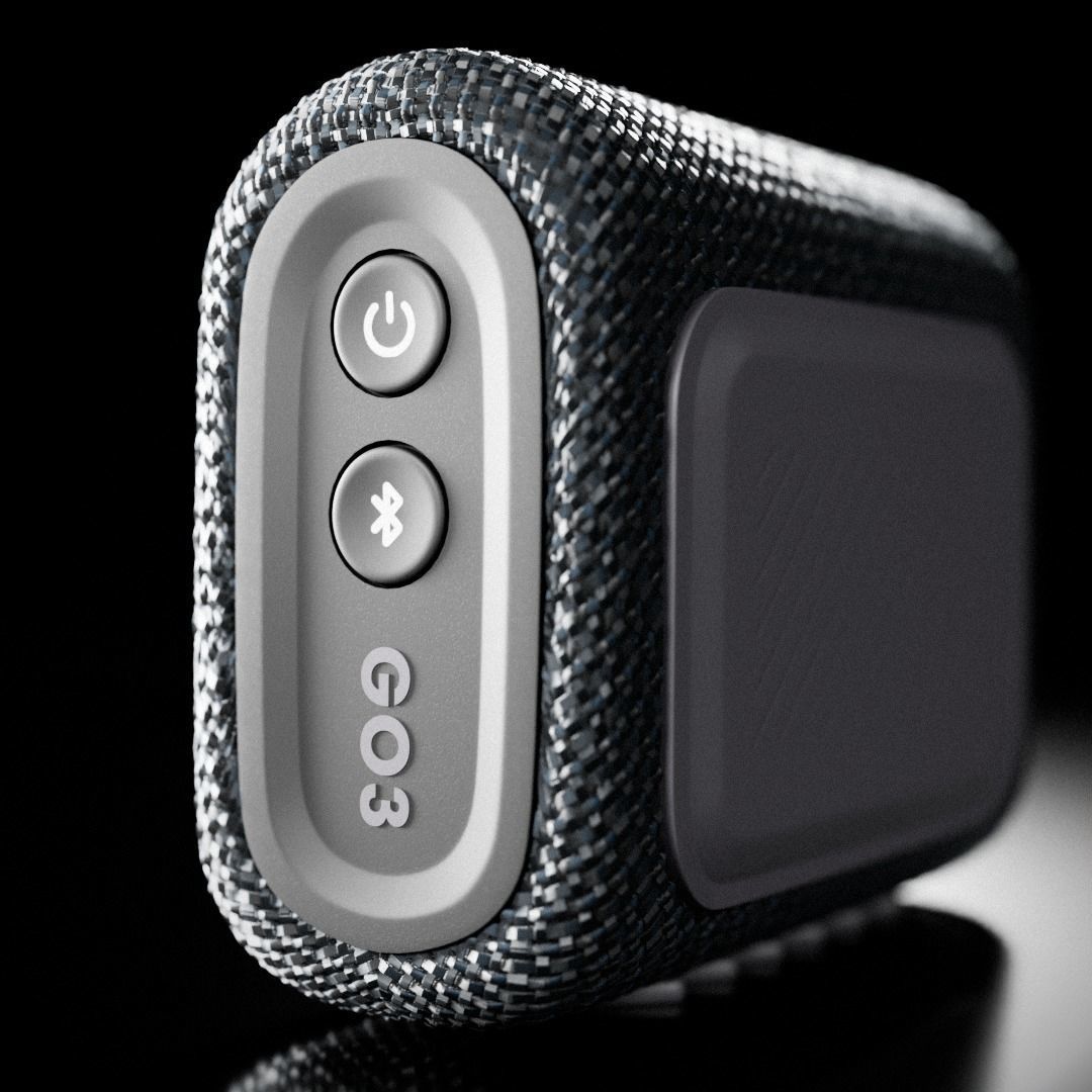 JBL GO 3 Bluetooth Speaker 3D model_11
