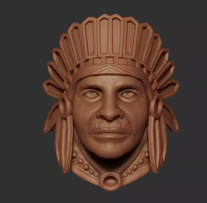 Red Indian Ring 3D print model