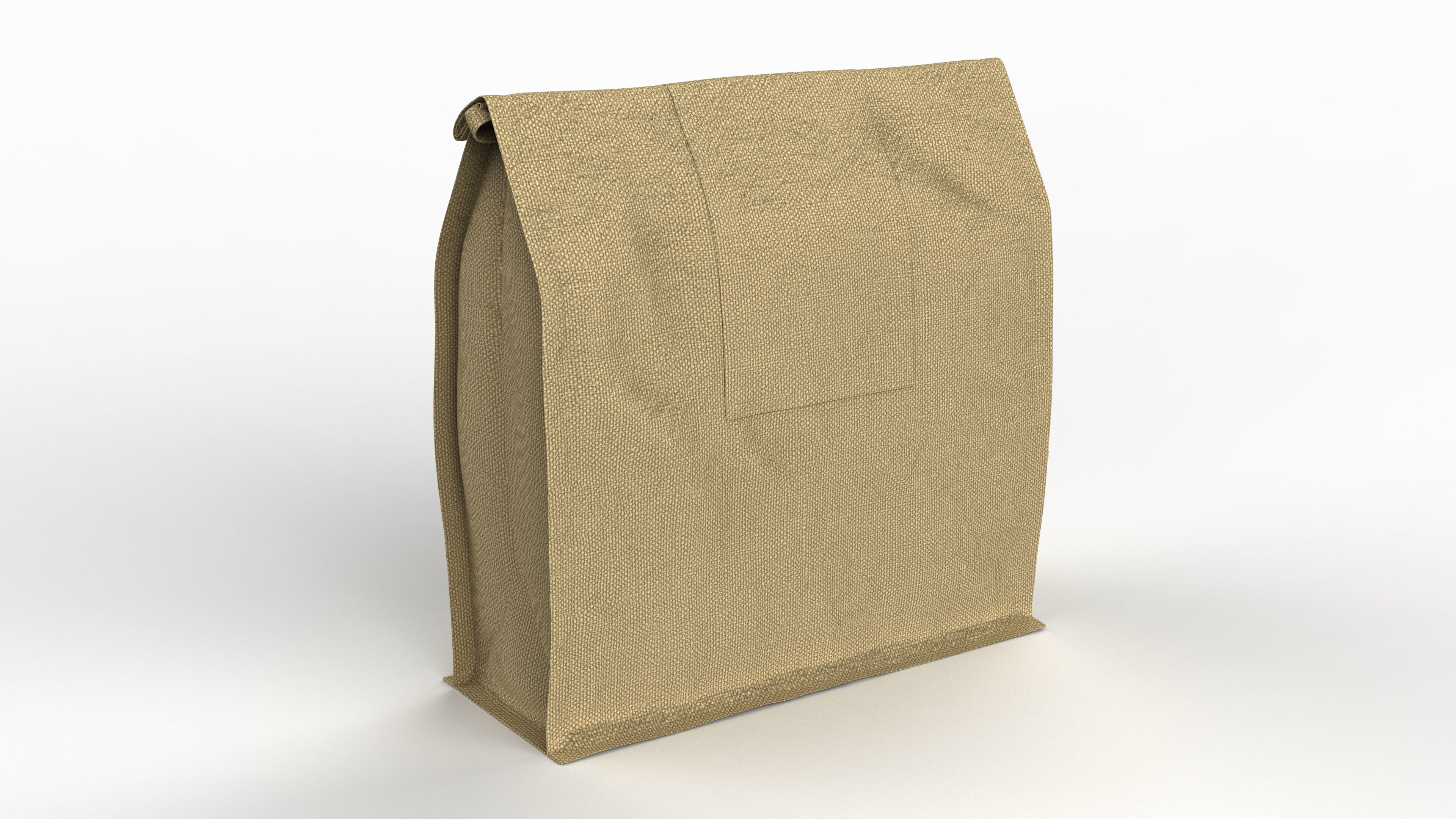 Realistic Food Bag for Coffee 3D model Low-poly 3D model_11