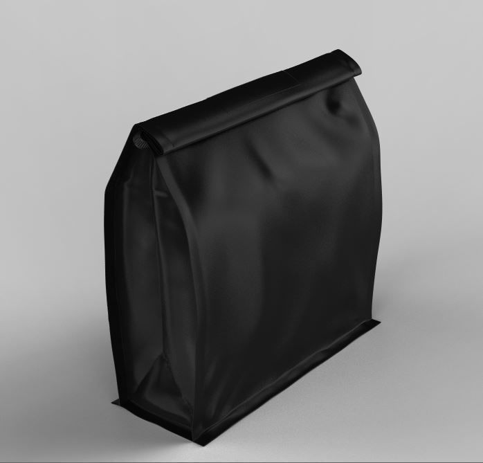 Realistic Food Bag for Coffee 3D model Low-poly 3D model_4