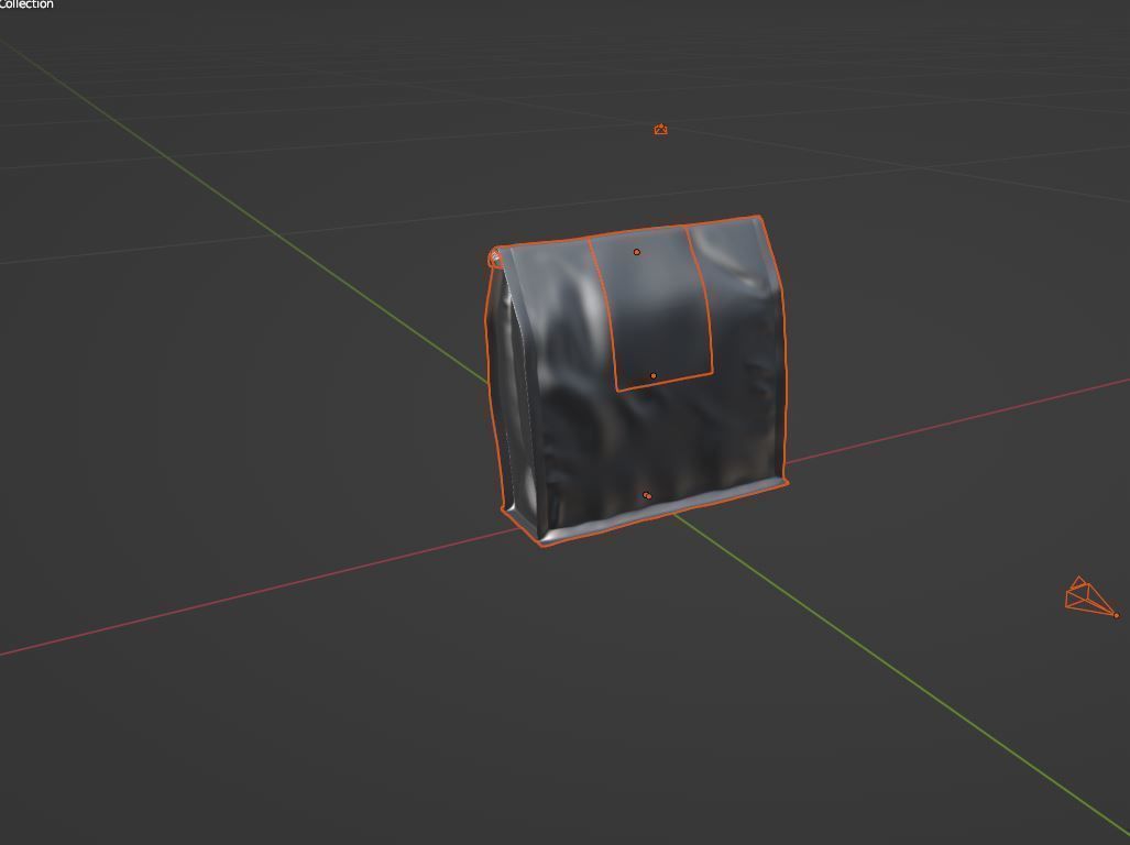 Realistic Food Bag for Coffee 3D model Low-poly 3D model_15