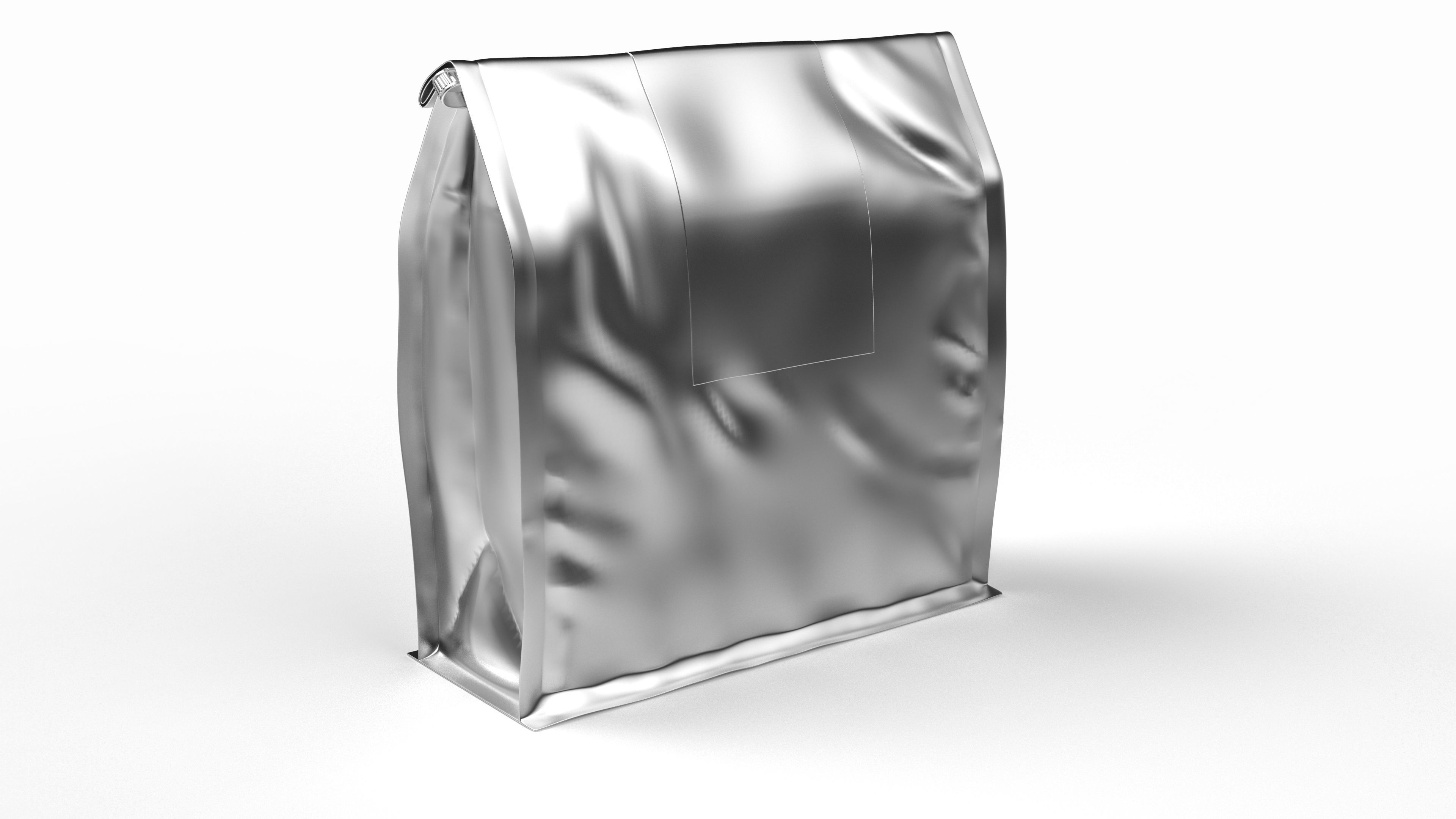 Realistic Food Bag for Coffee 3D model Low-poly 3D model_3