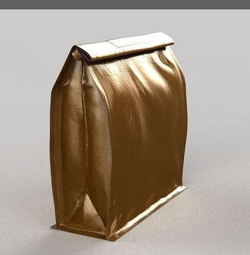 Realistic Food Bag for Coffee 3D model Low-poly 3D model 7