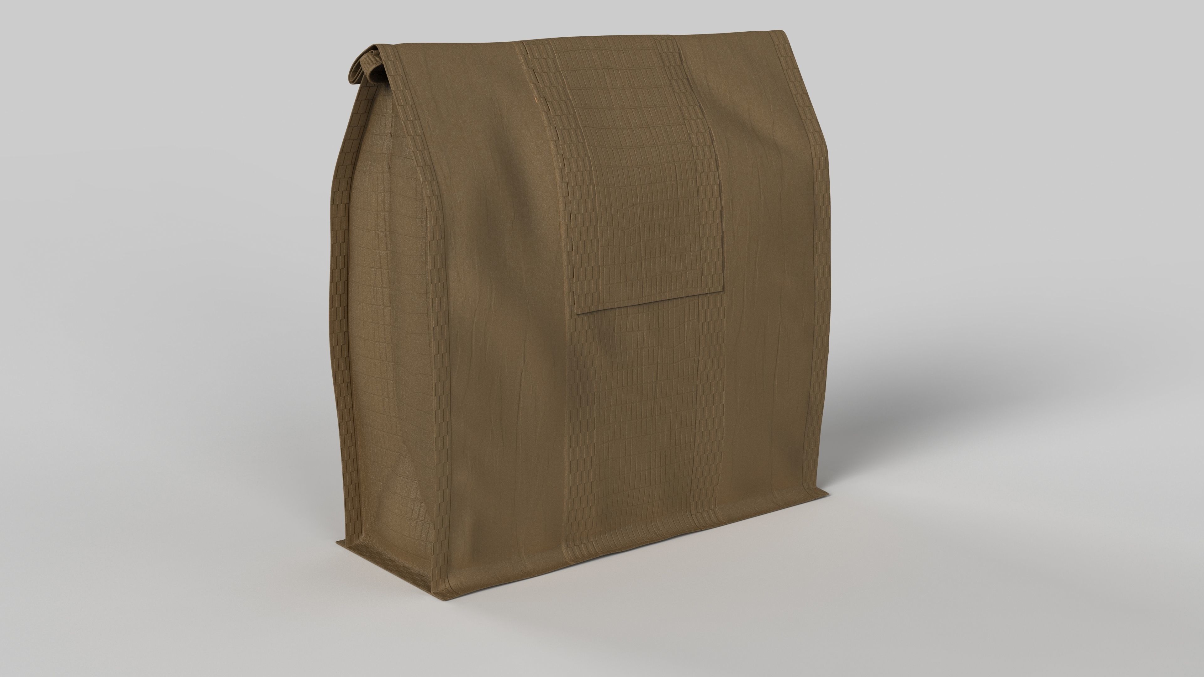 Realistic Food Bag for Coffee 3D model Low-poly 3D model_13