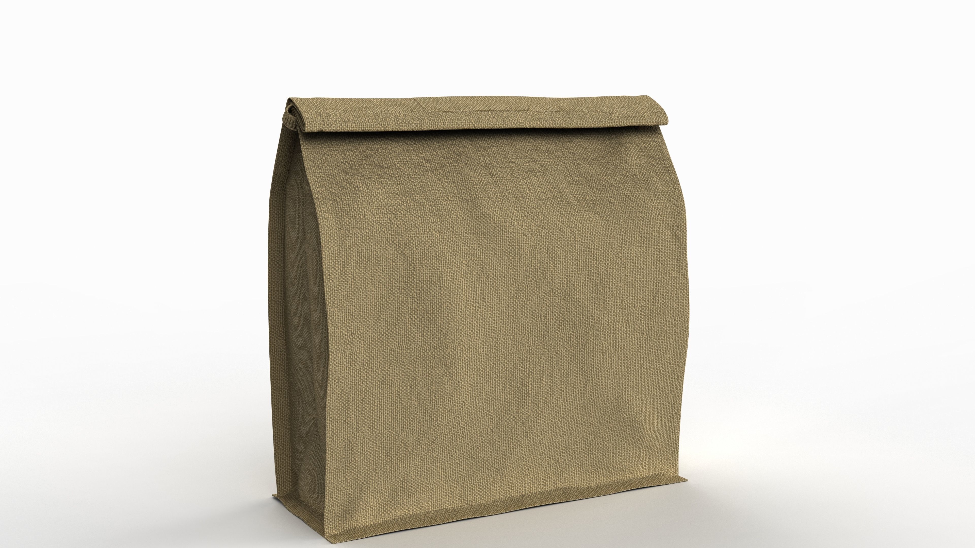 Realistic Food Bag for Coffee 3D model Low-poly 3D model_12
