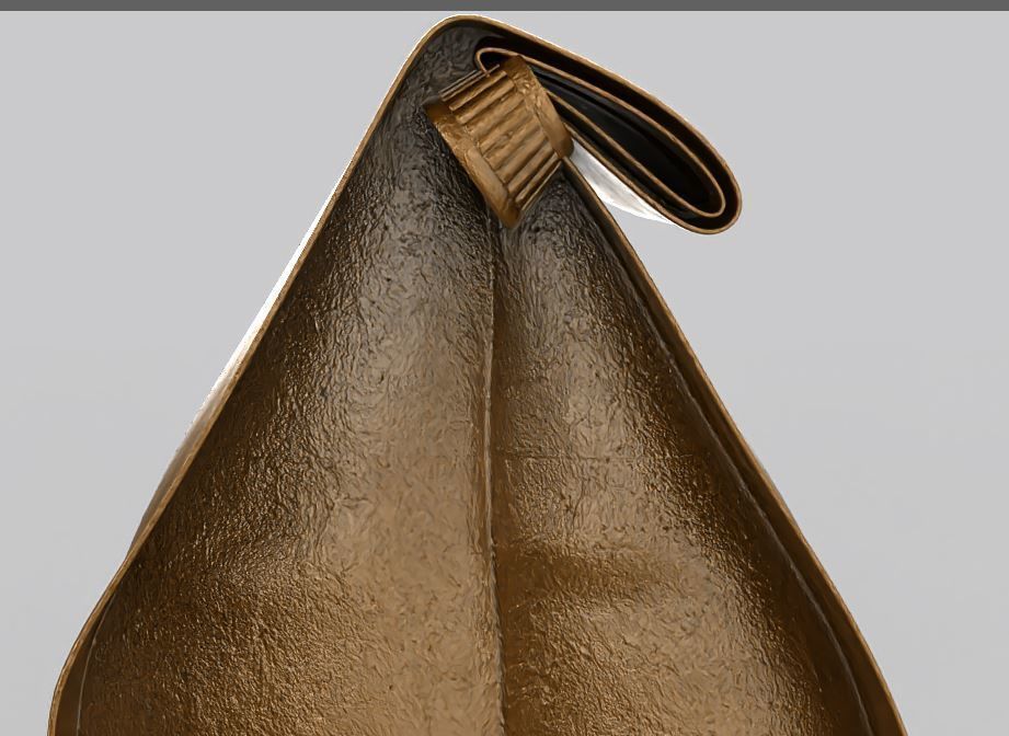 Realistic Food Bag for Coffee 3D model Low-poly 3D model_7