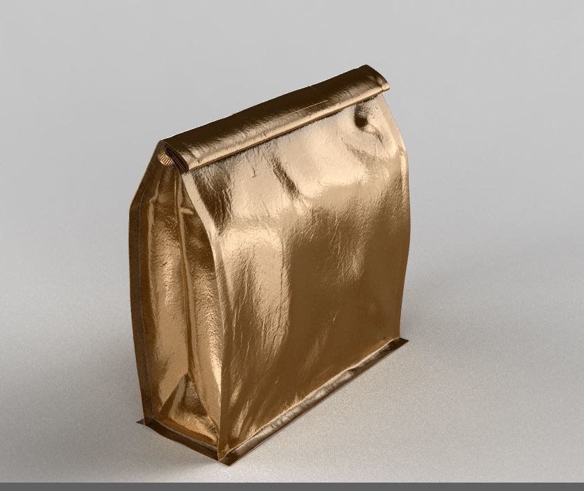 Realistic Food Bag for Coffee 3D model Low-poly 3D model_8
