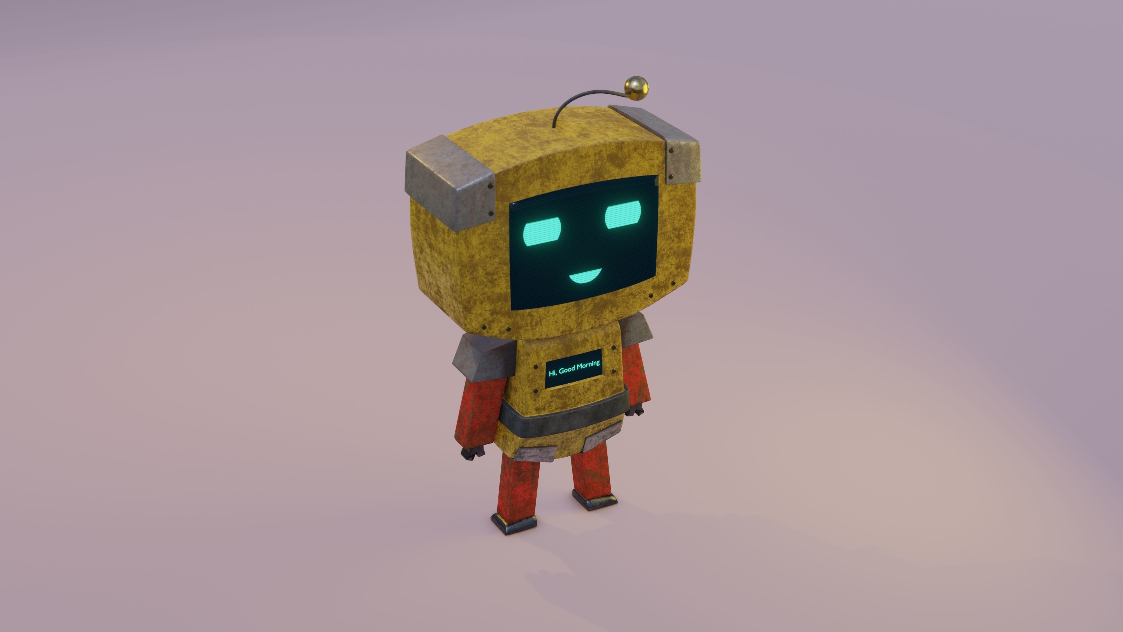 Cute Robot 3D model_4