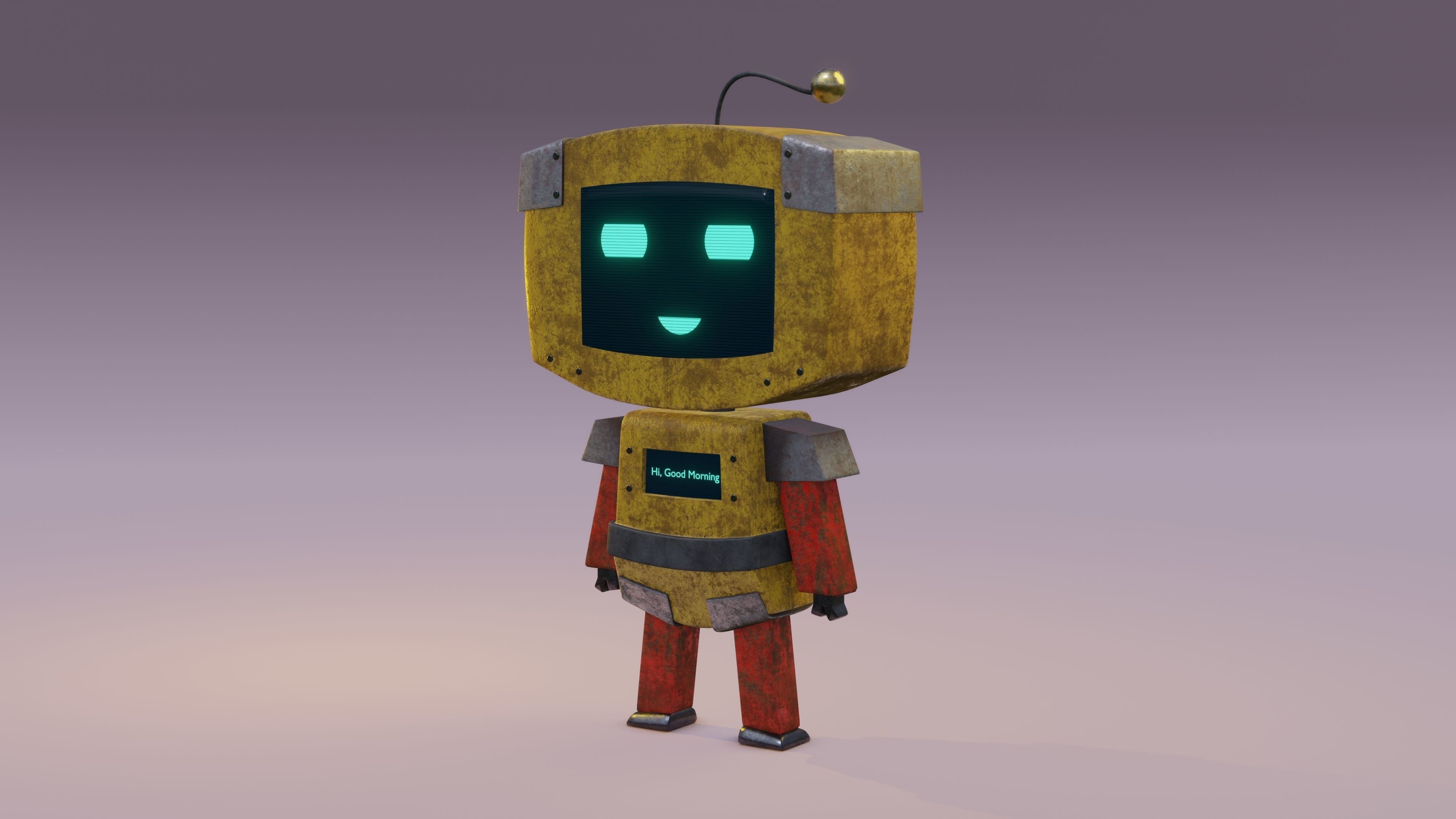 Cute Robot 3D model_1