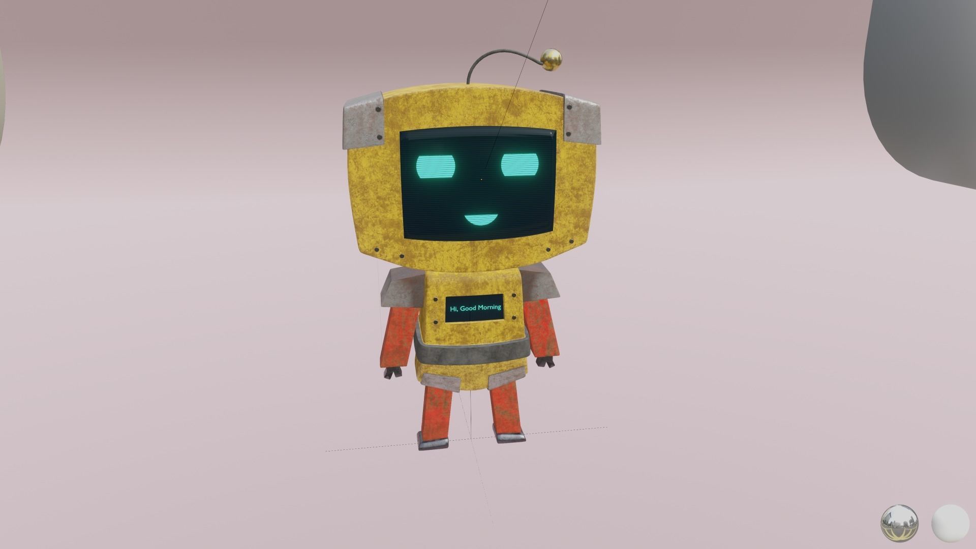 Cute Robot 3D model_7