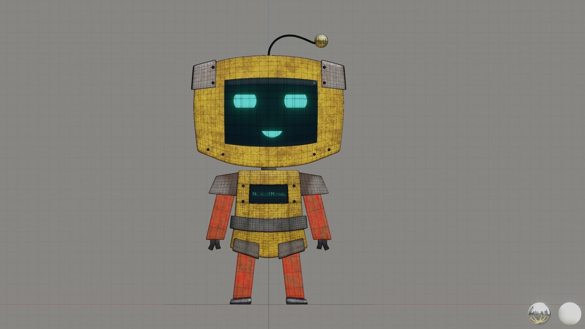 Cute Robot 3D model_11