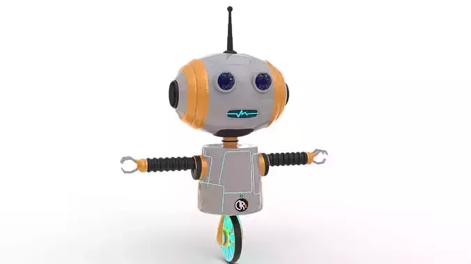 3D Retrobot - Technology Mascot