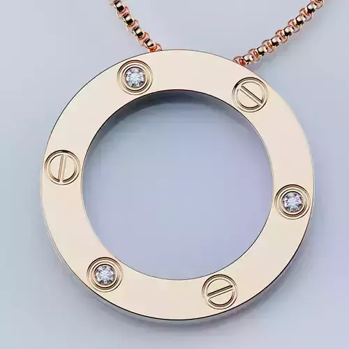 Pendant Necklace Love version 3