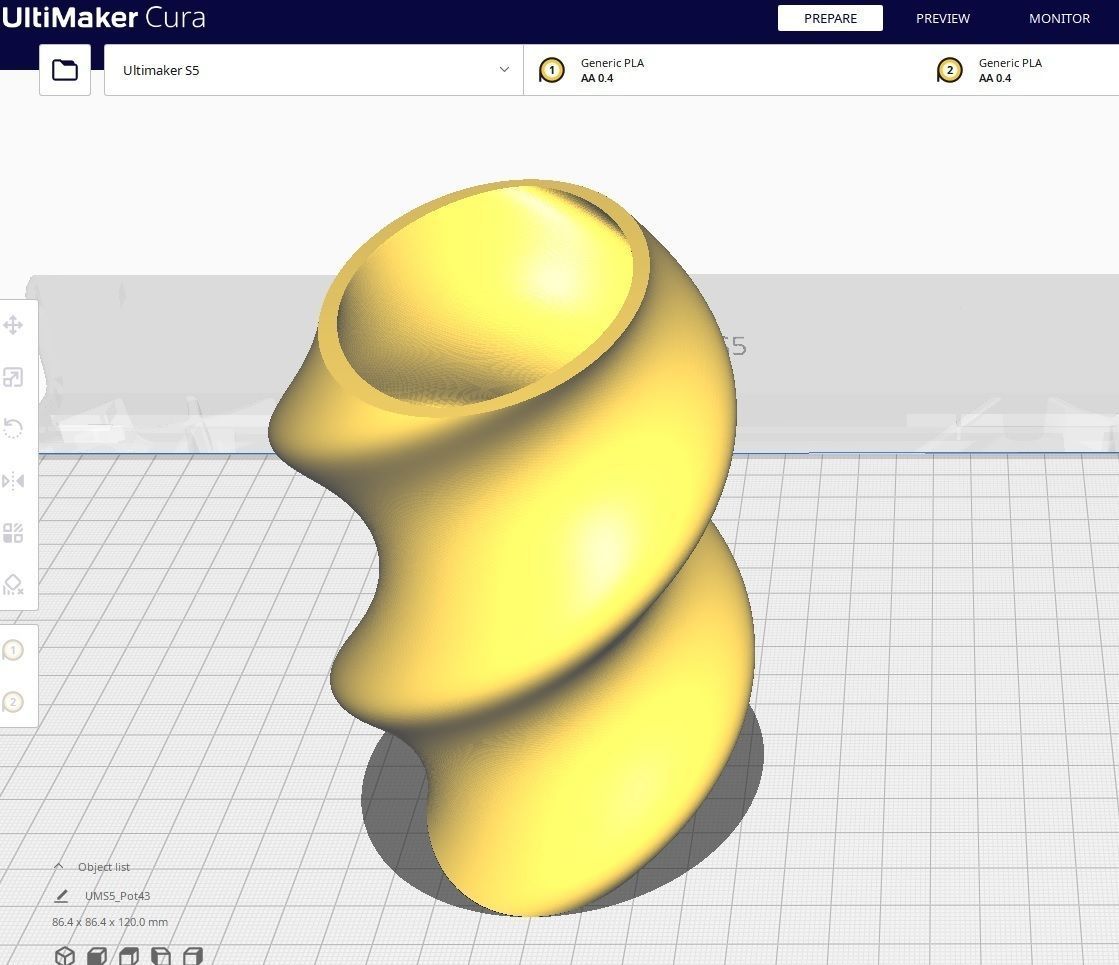 Garden Pot 43 3D print model_2