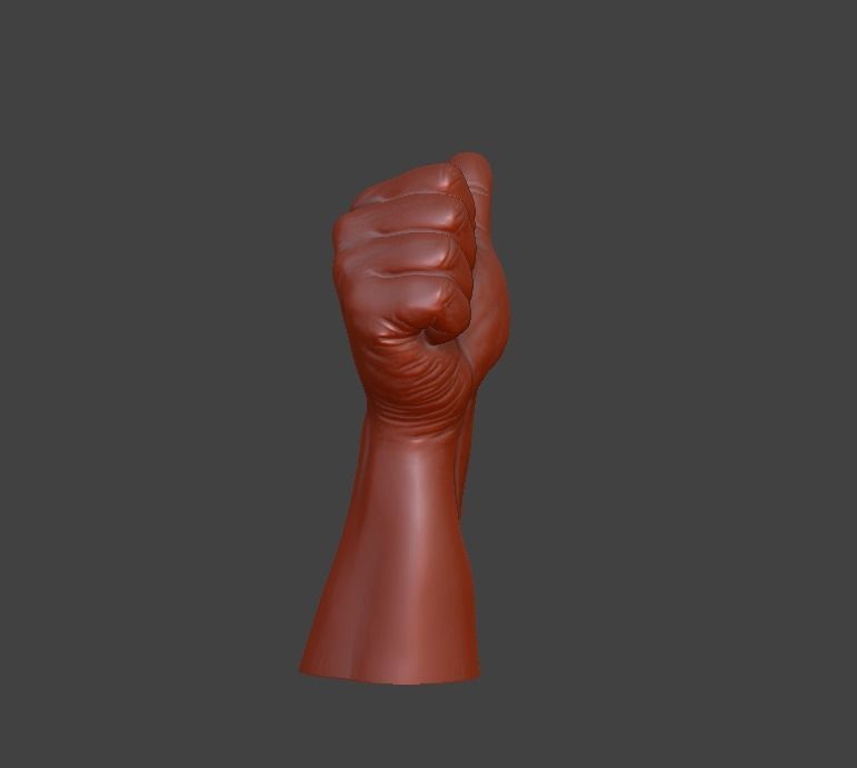 hand thumbs up  3D print model_25