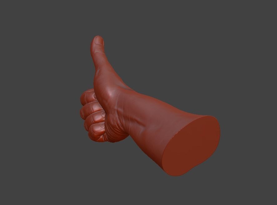 hand thumbs up  3D print model_31