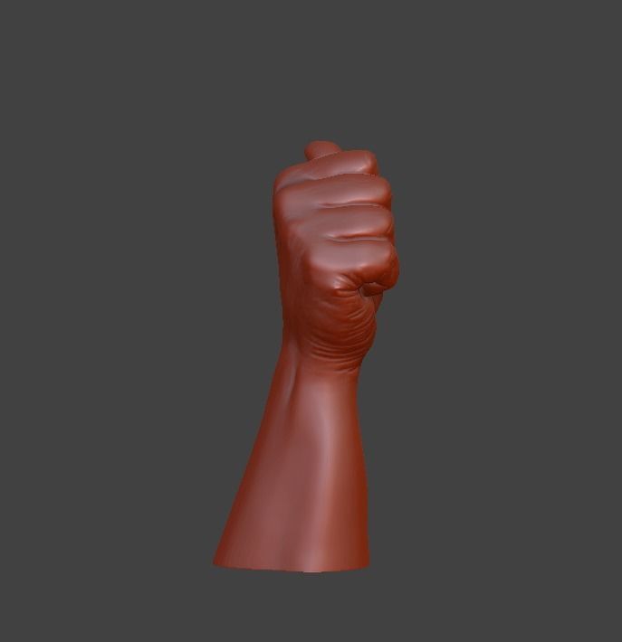 hand thumbs up  3D print model_24