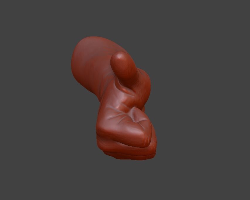 hand thumbs up  3D print model_11