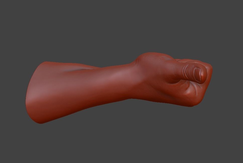 hand thumbs up  3D print model_8