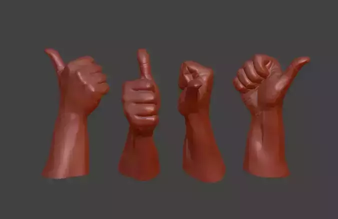 hand thumbs up  3D print model