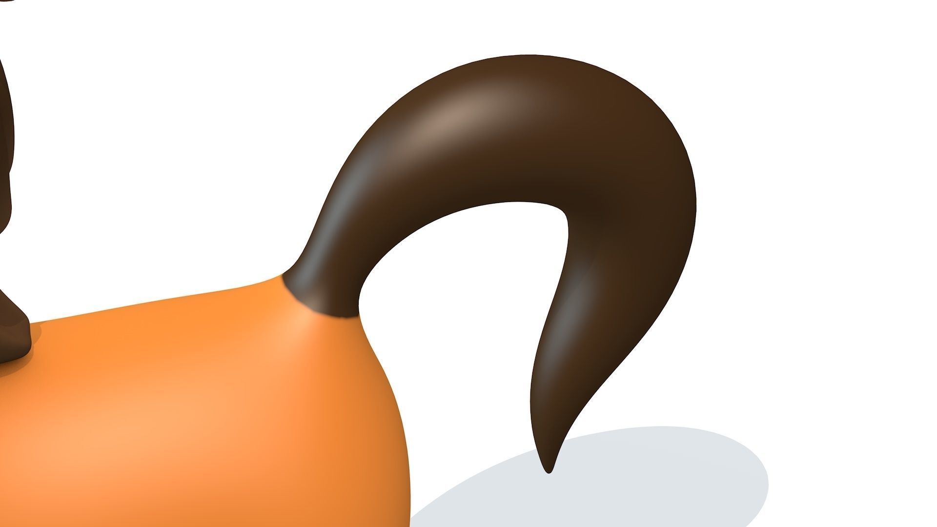 Cartoon Horse Low-poly 3D model_7