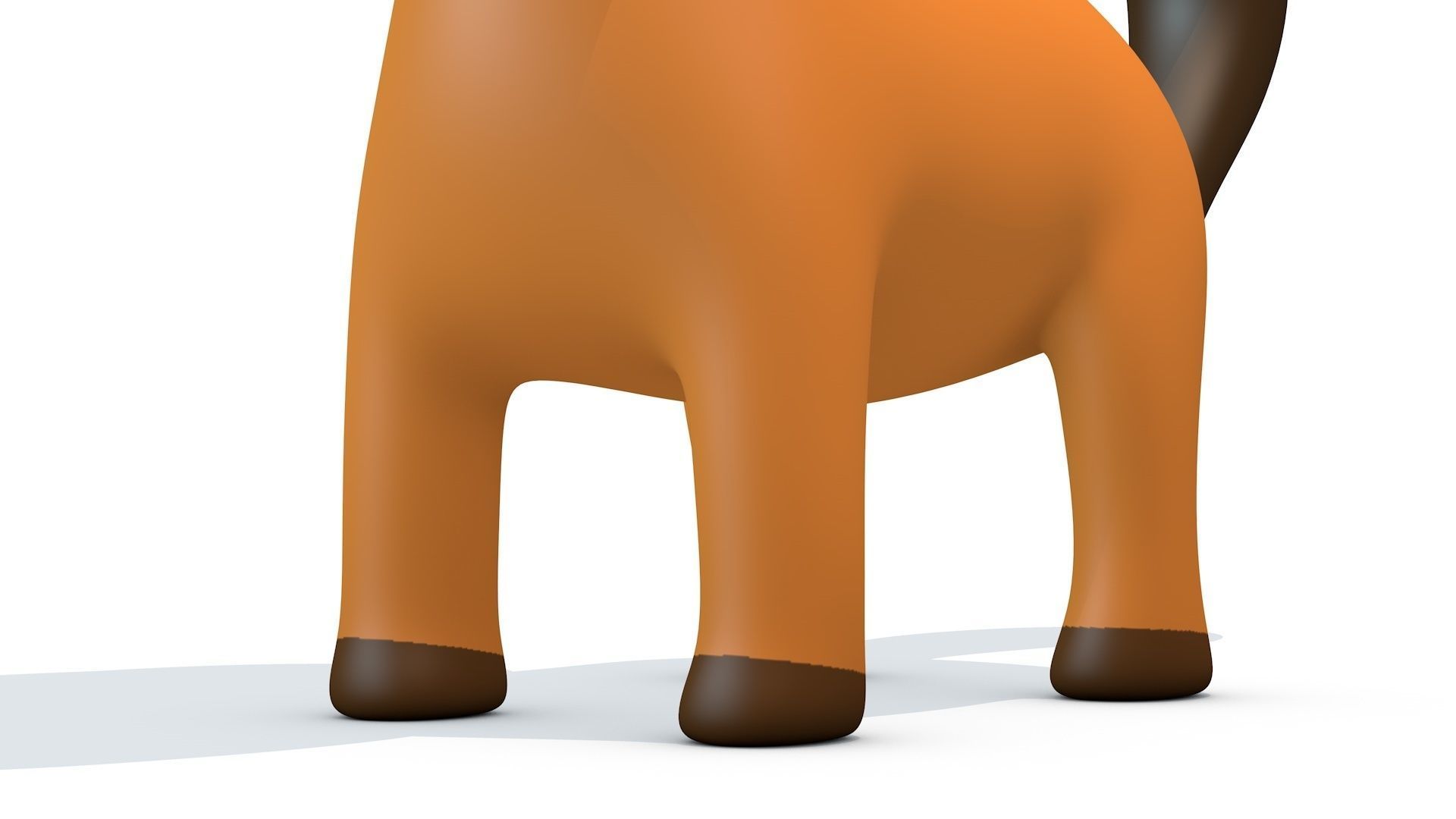Cartoon Horse Low-poly 3D model_6