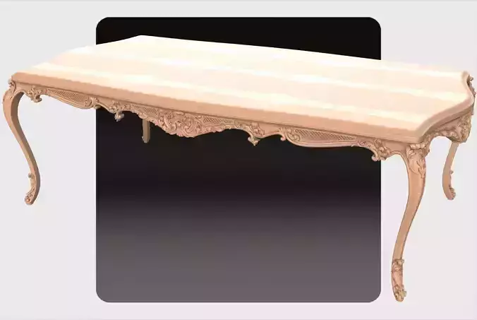 Carved table ornament for cnc 03