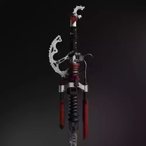 sci-fi sword 3D model