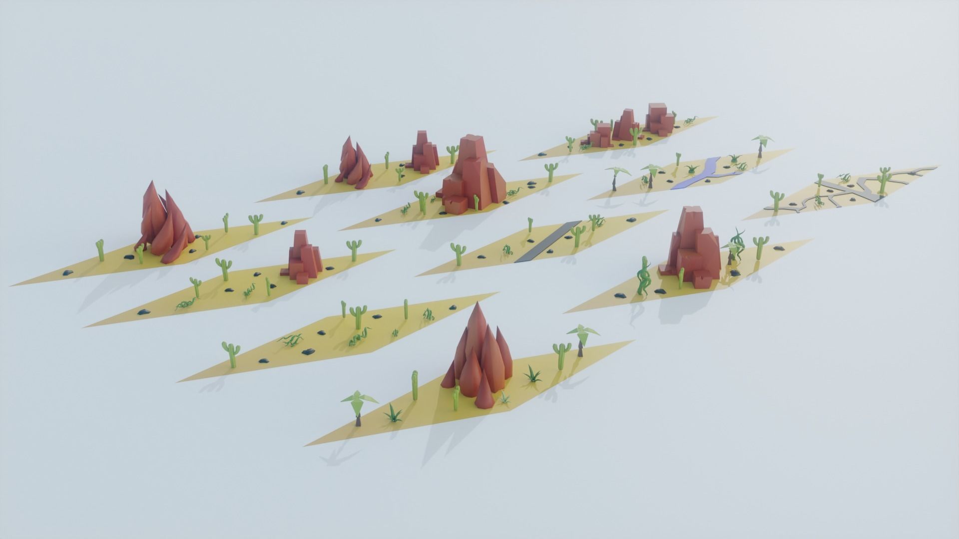 LowPoly Nature  Low-poly 3D model_1