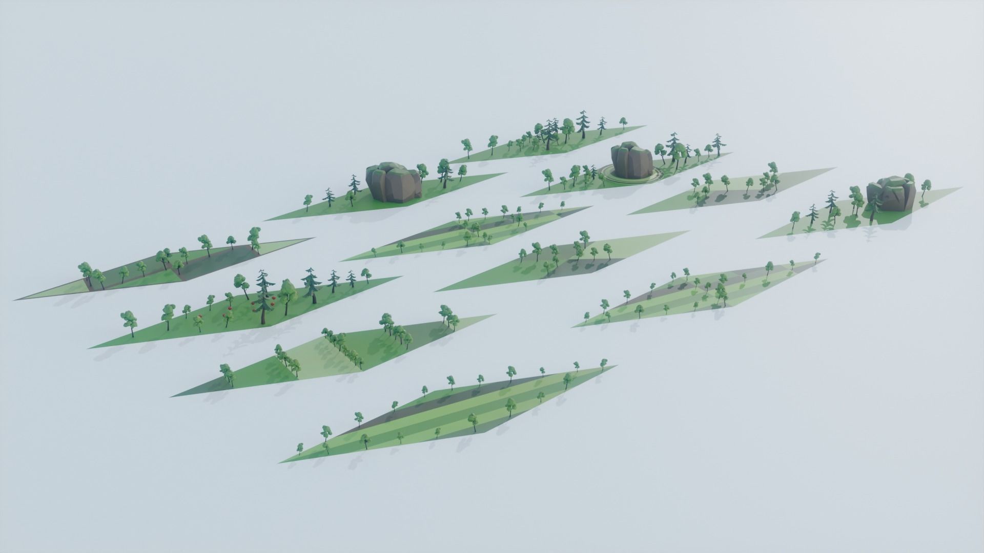 LowPoly Nature  Low-poly 3D model_2