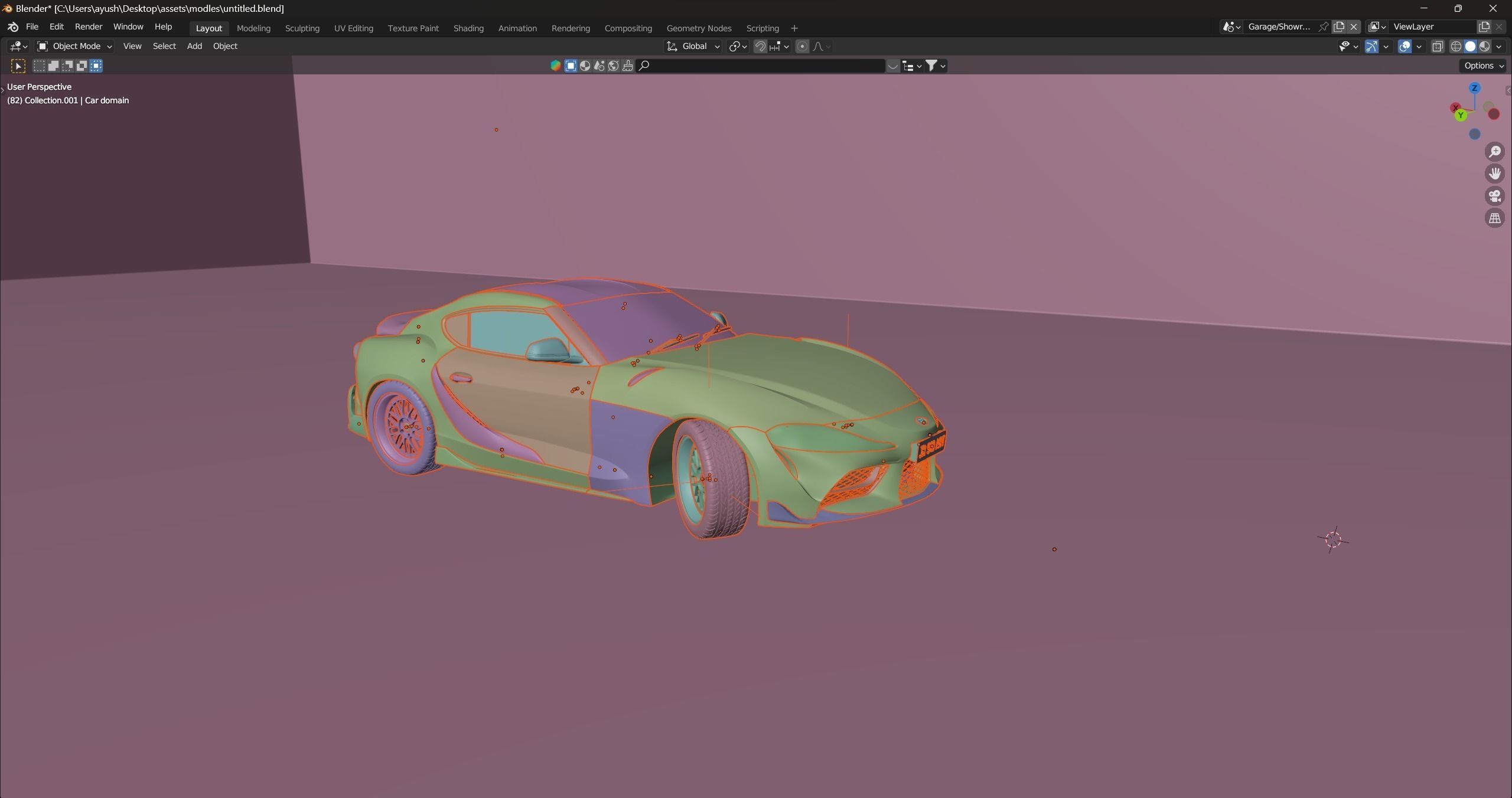 Black supra 3d 3D model_5