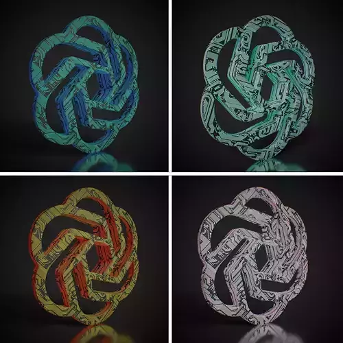 ChatGPT Logo 3D model