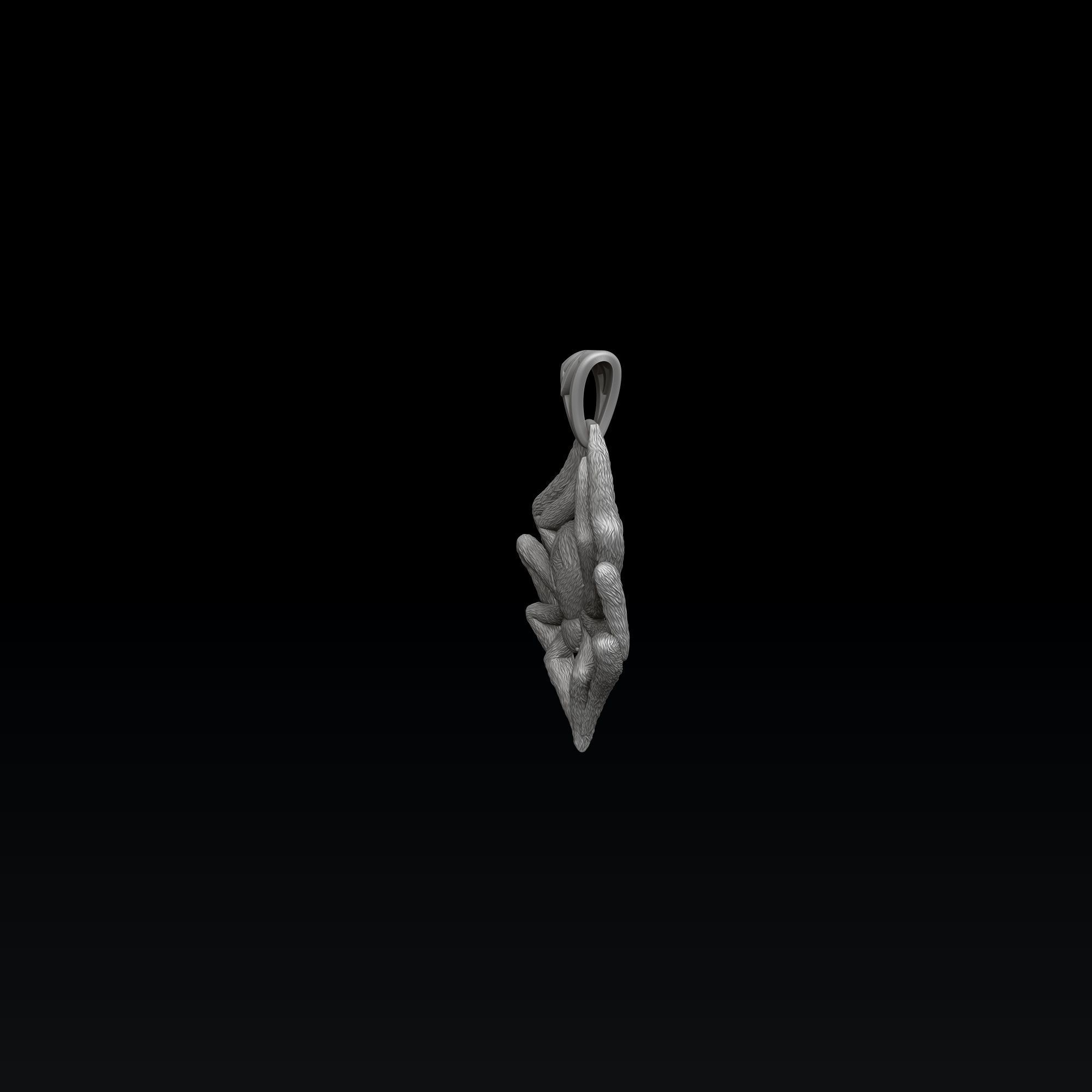 Spider Pendant 3D print model_6