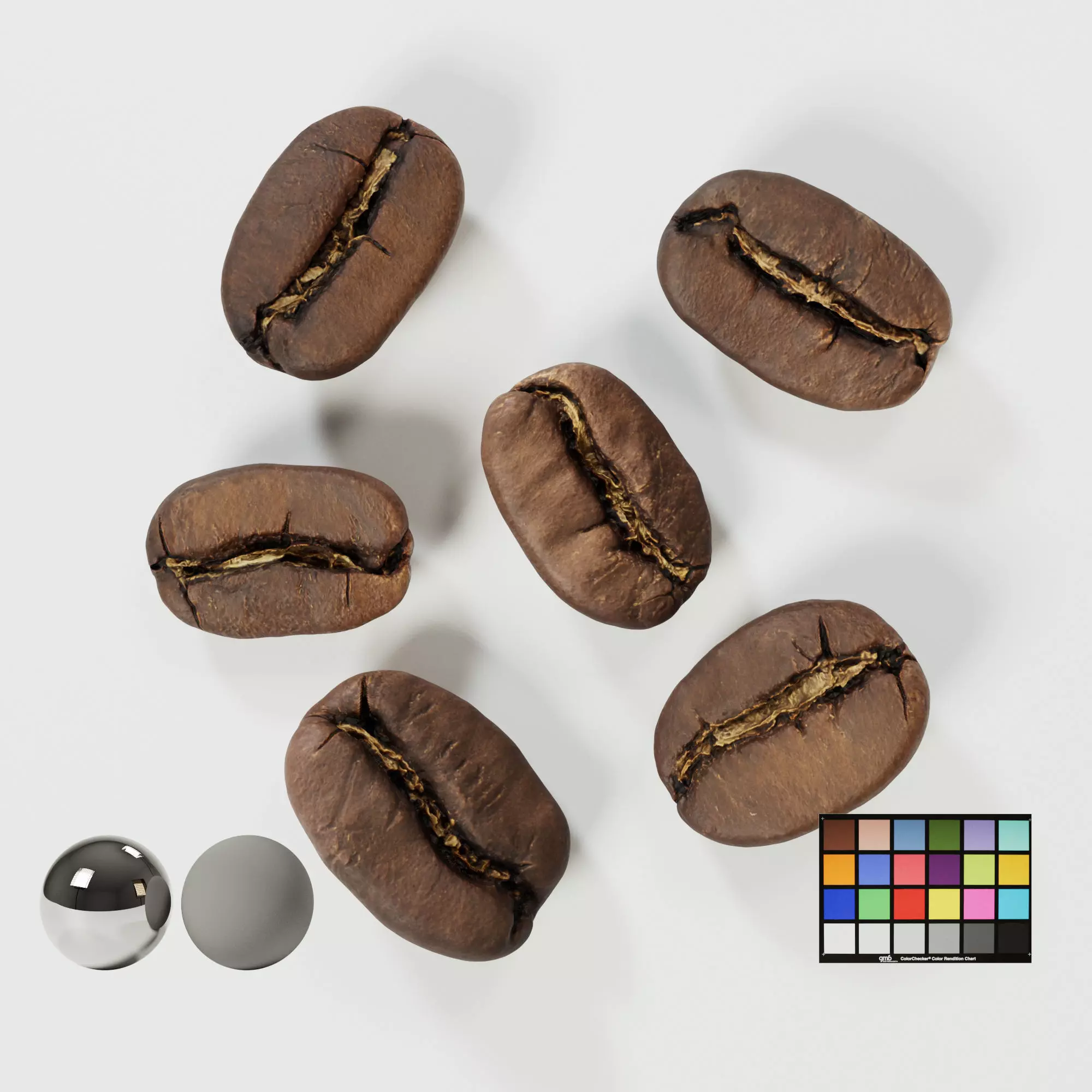 Coffee Beans Low-poly 3D model
