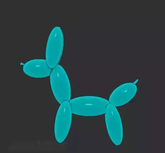 balloons-dog Low-poly 3D model