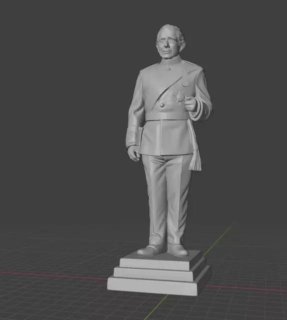 King Charles III 3D print model_5