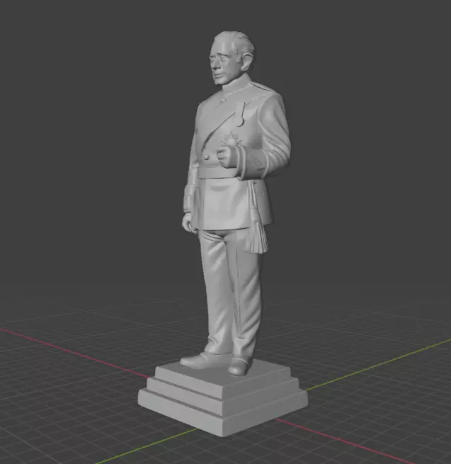 King Charles III 3D print model_4