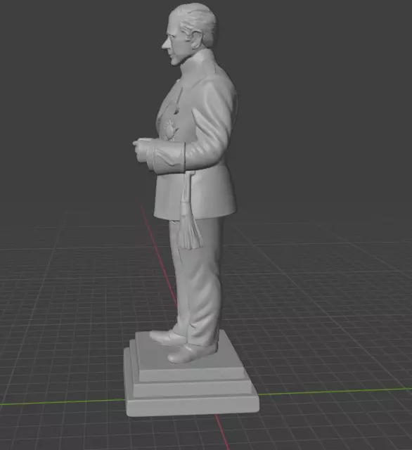 King Charles III 3D print model_2