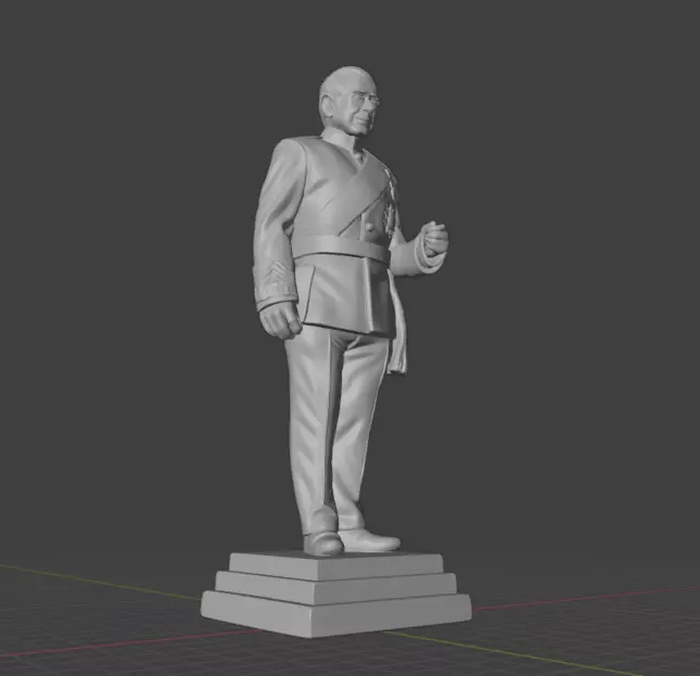 King Charles III 3D print model_29