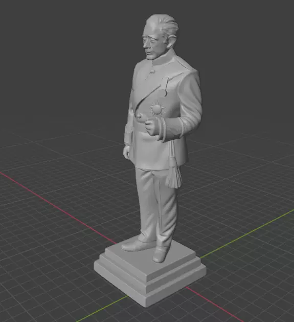 King Charles III 3D print model_3