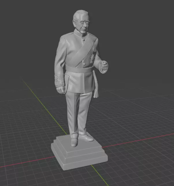 King Charles III 3D print model_23