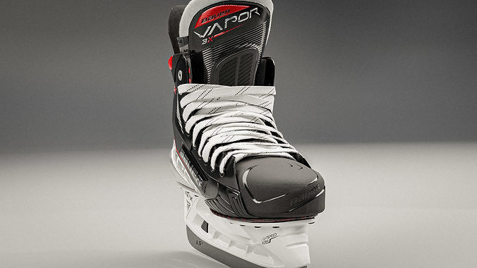 The Bauer Vapor 3X hockey Skates Low-poly 3D model