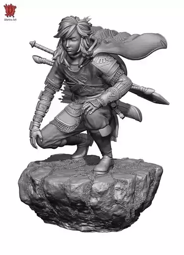 The Legend of Zelda Link 3D file 3D print model