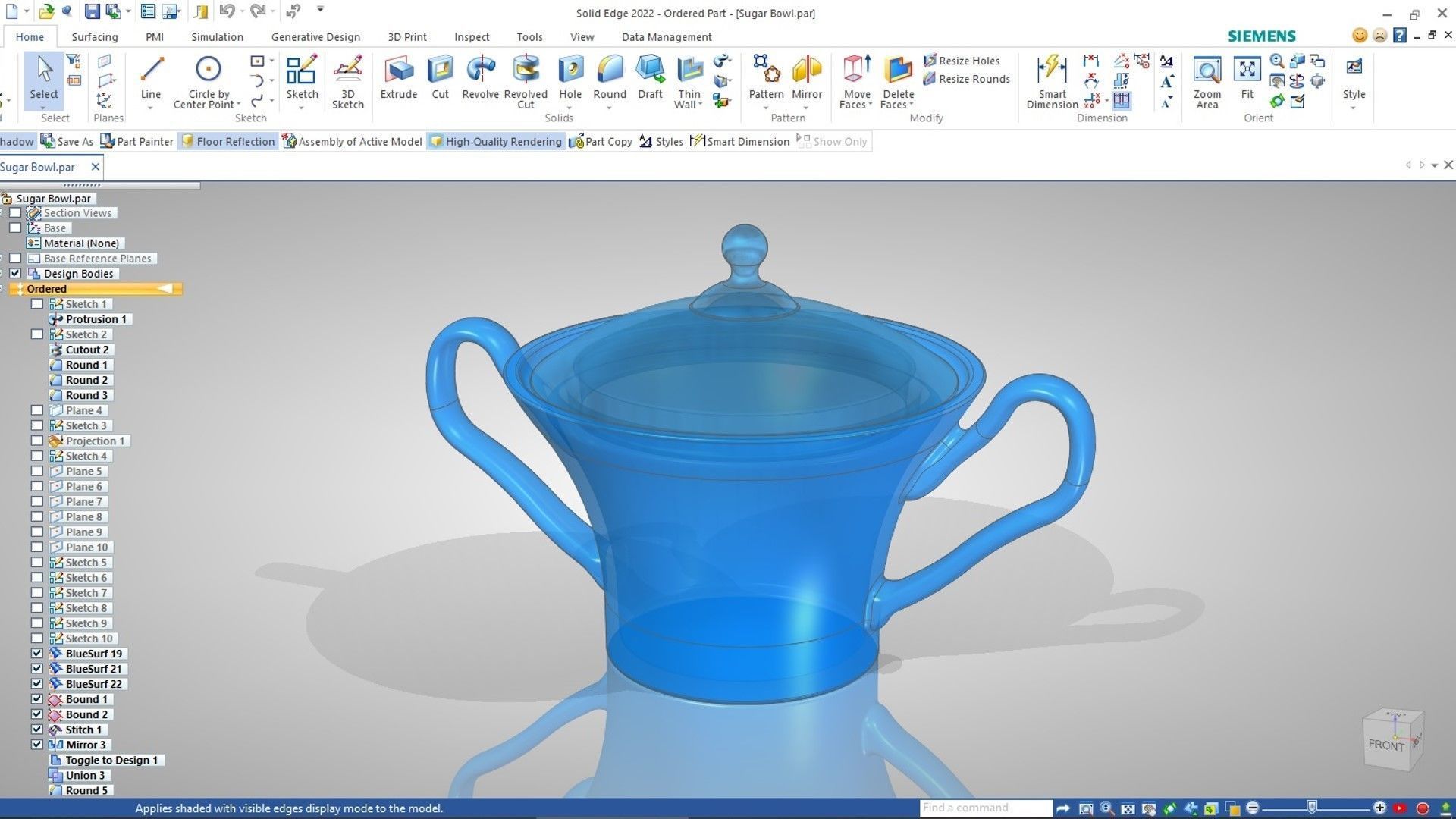 Sugar Bowl 3D print model_13